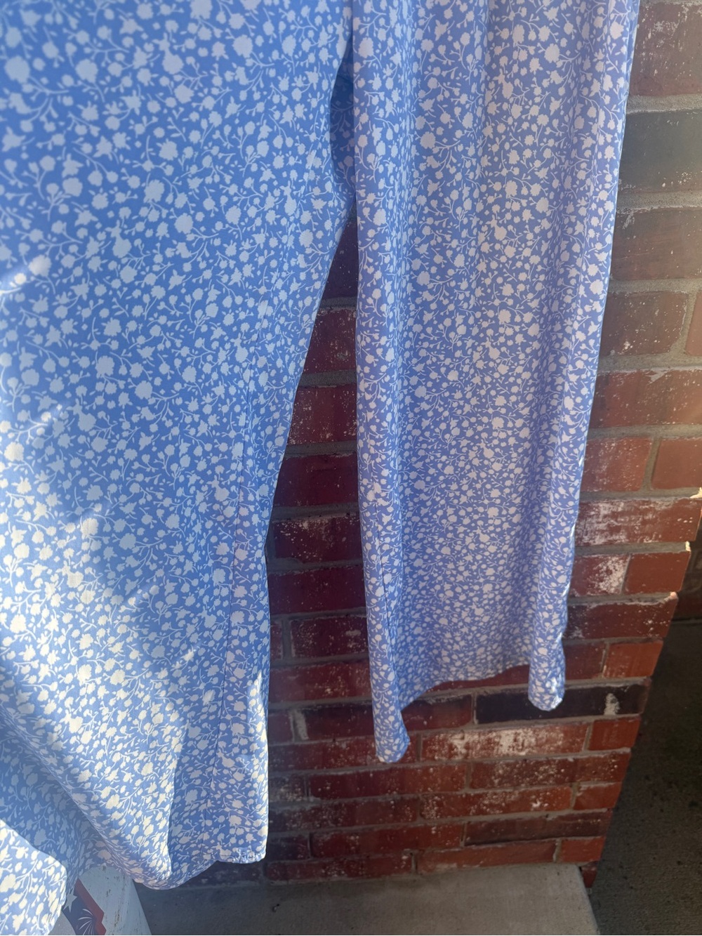 Sienna Sky Smocked Waist Light Blue Floral Wide Leg Pants - Picture 2 of 8